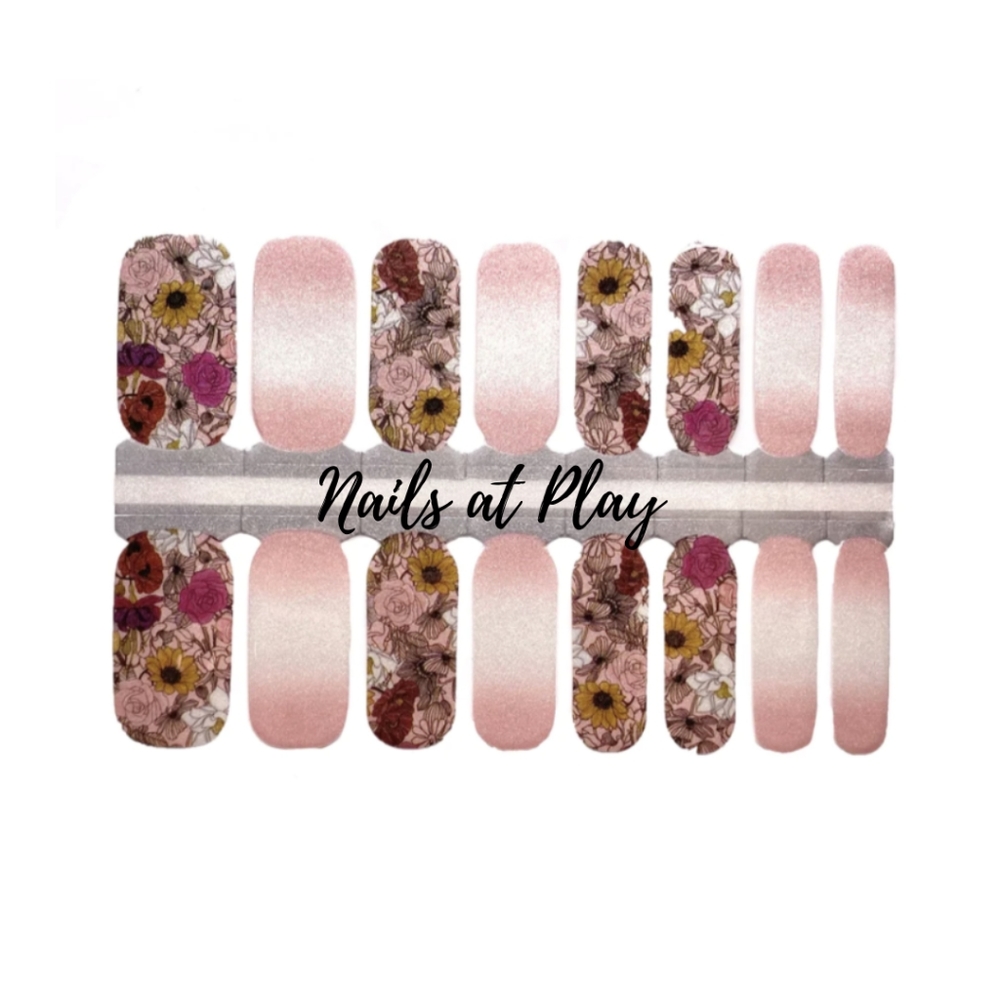 5 for $15 Nail Wraps- Rosa Peace